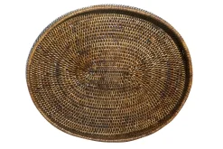 Togo, Dienblad, Ovaal, Met Rand, Riet, 46Cm