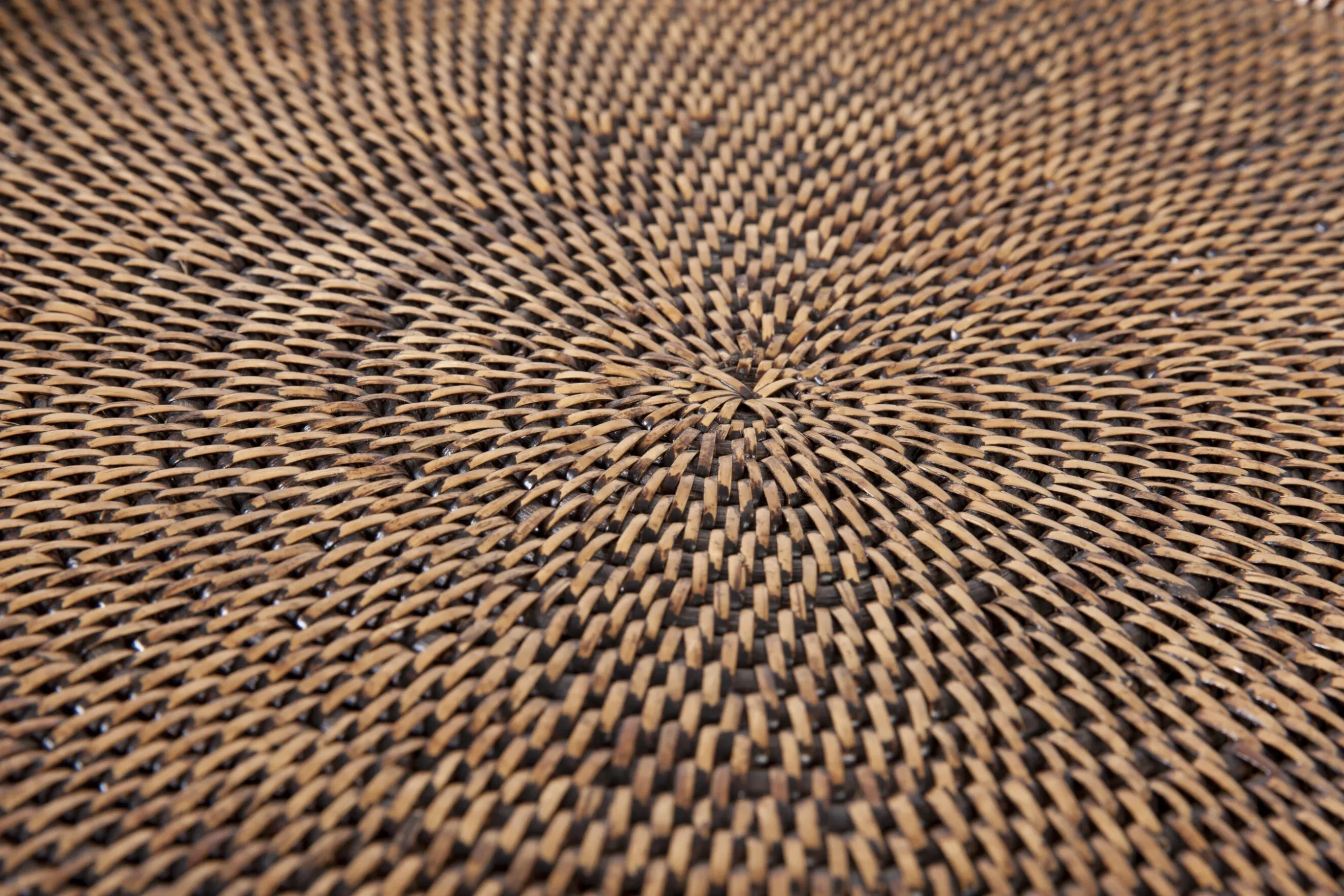 Togo, Dienblad, Rond, Riet, 48Cm