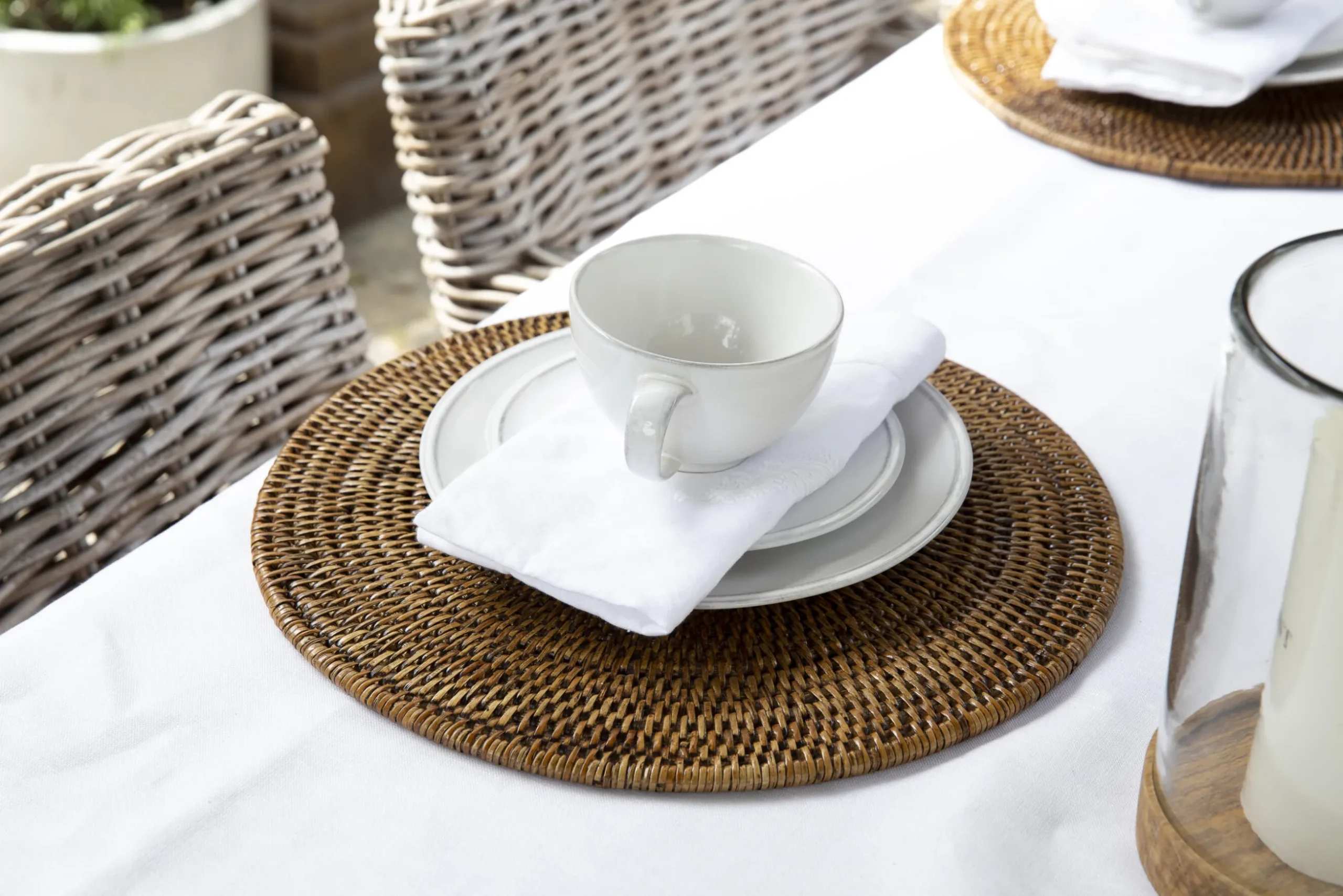Togo, Onderplaat, Riet, Rond