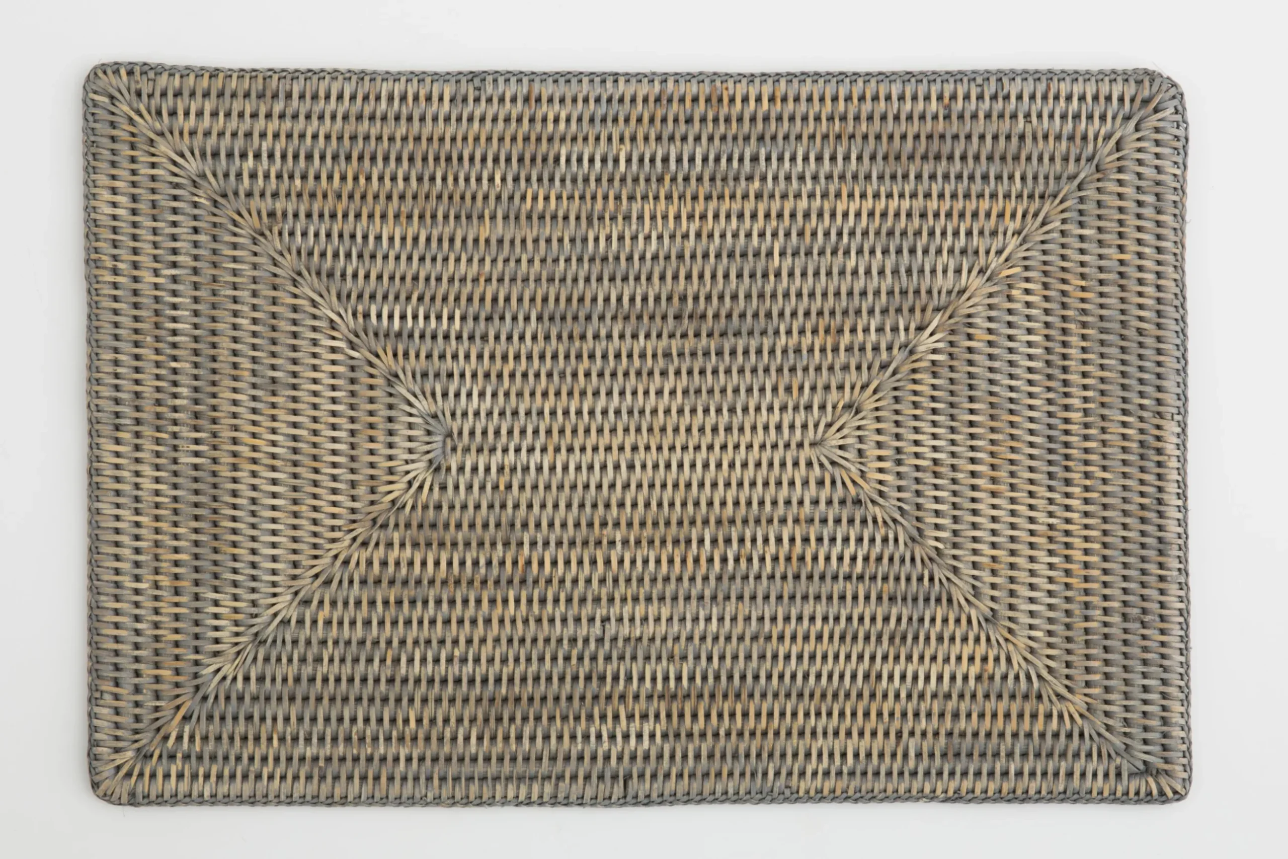 Togo, Placemat, Riet, Grijs, Rechthoekig