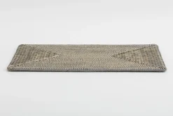 Togo, Placemat, Riet, Grijs, Rechthoekig