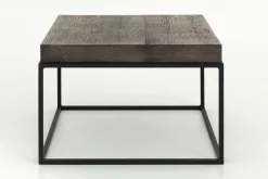 Urban, Bijzettafel, Eiken En Metaal, Donkerbruin