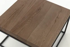 Urban, Bijzettafel, Eiken En Metaal, Lichtbruin