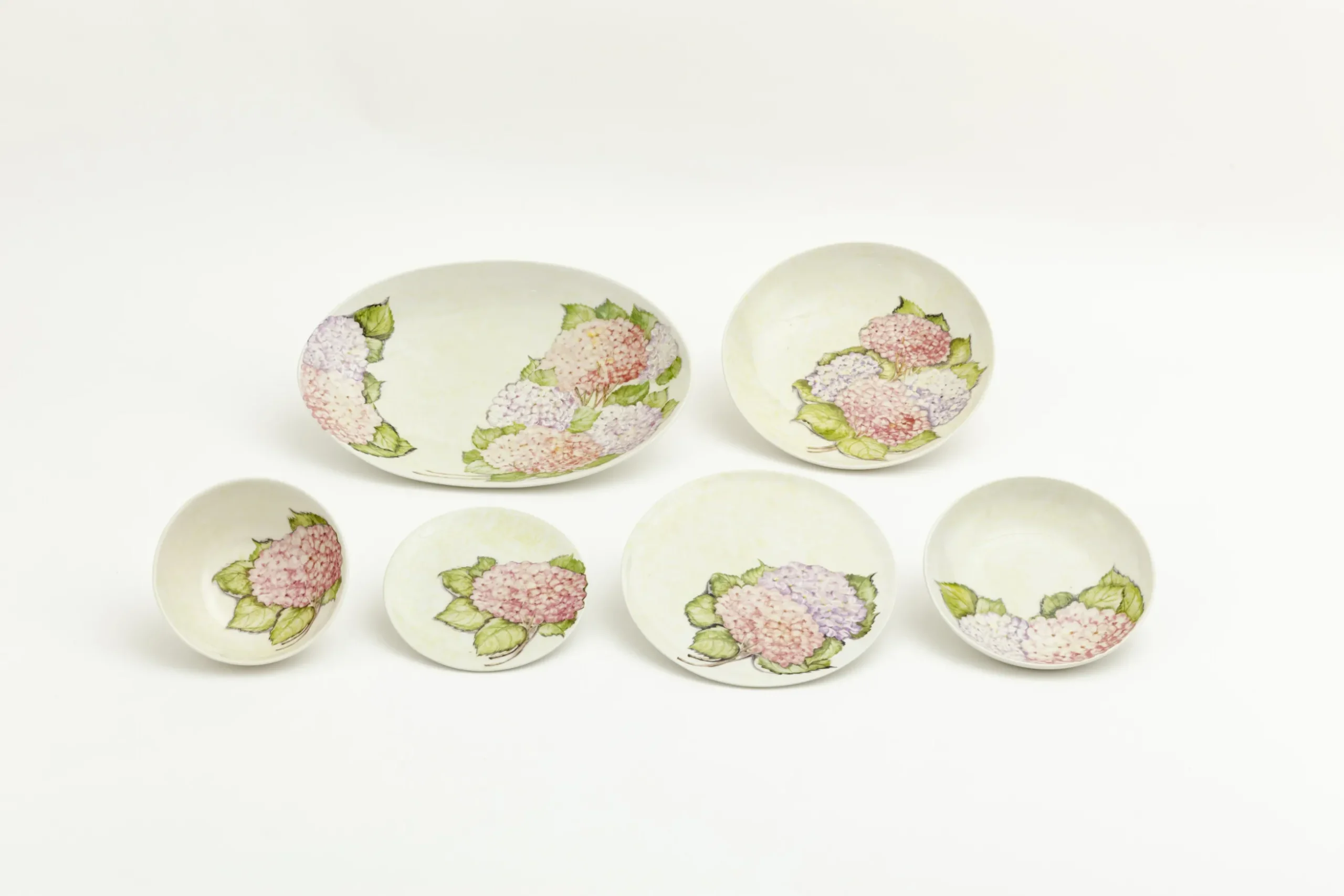 Villosa, Serveerschaal, Keramiek, Bloemen, Rond
